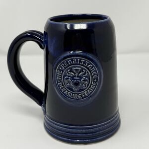 David Ames Handmade Pottery Mug Signed Renaissance Faire Medieval 5.5" Tall